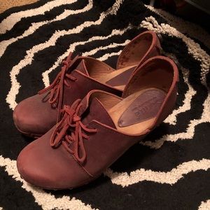 Anthropologie Sanita Leather Clogs